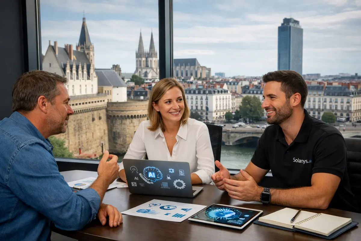 Agence IA à Nantes accompagnant des PME dans leur transformation digitale par l'intelligence artificielle
