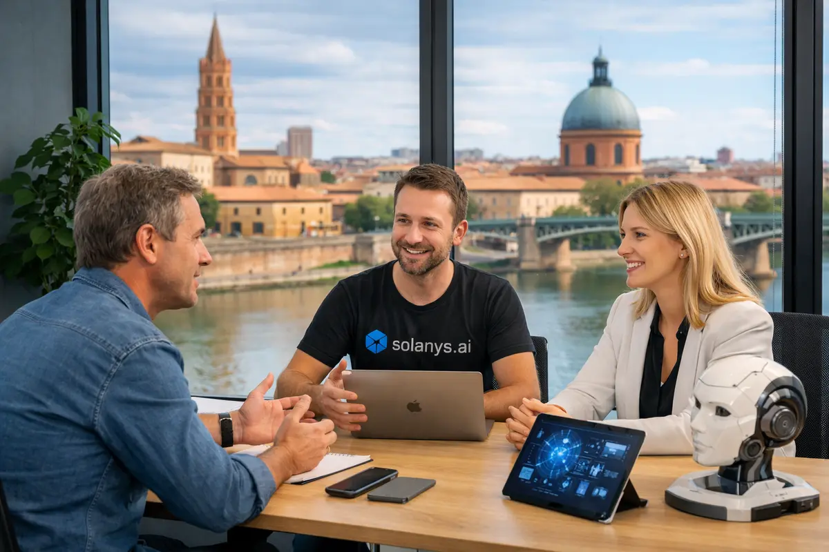 Agence IA à Toulouse accompagnant les entreprises de l'aéronautique, du spatial et du numérique dans leur transformation IA