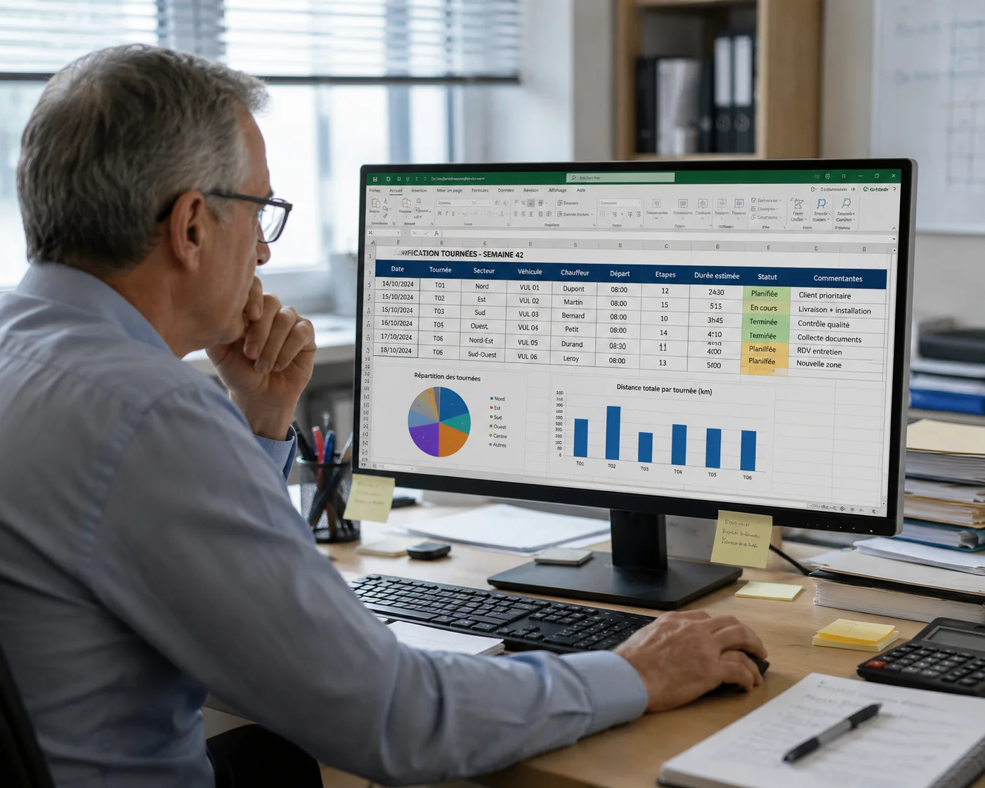 Planification de tournées avec Excel vs application dédiée