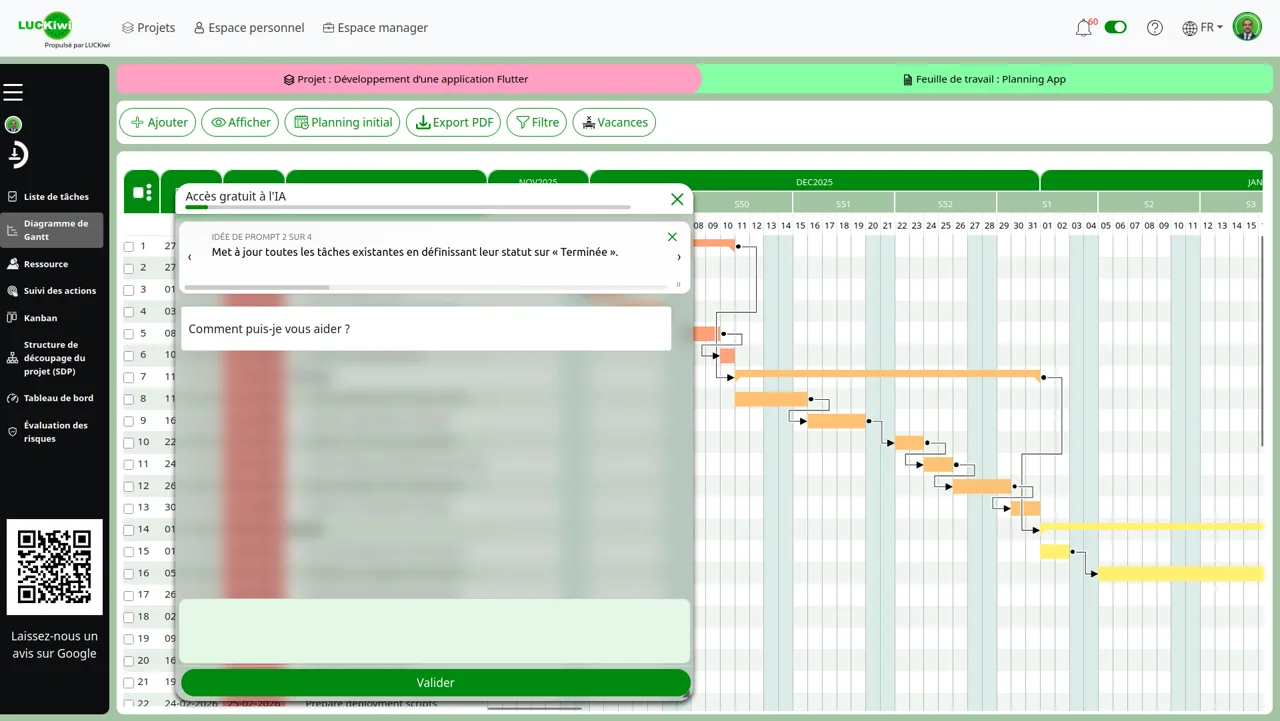 Luckiwi — Agent IA de planification de projet