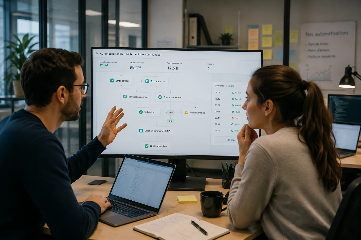 Workflow automatisé par IA pour les entreprises de services